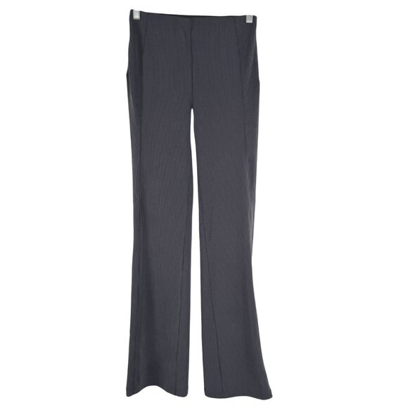 Lululemon Ribbed Softstreme Flared Pant Size 4 Charcoal Gray Pull On PT-2574 - Picture 1 of 12